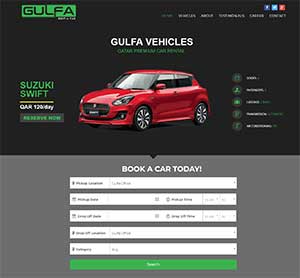 Rent a Car Website Design